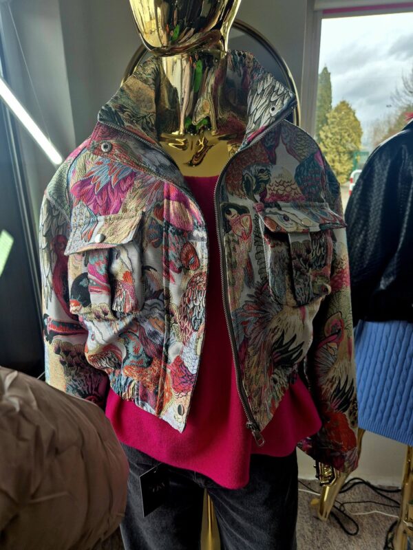 Kurtka damska w ptaki Ona Butik